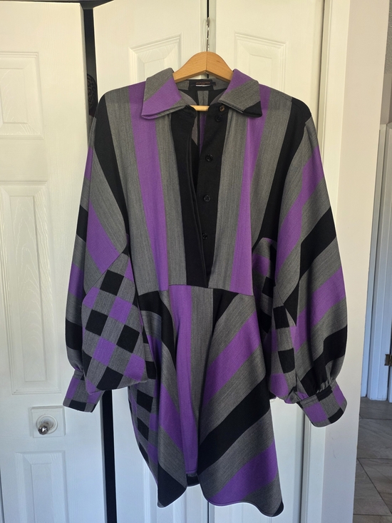Louis Vuitton Dresses & Skirts - Louis Vuitton 2019 RUNWAY PIECE  Striped Mixed-Pattern Dress - Size M